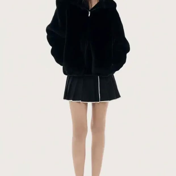 클리시어 Peach pudding fur jacket 퍼자켓