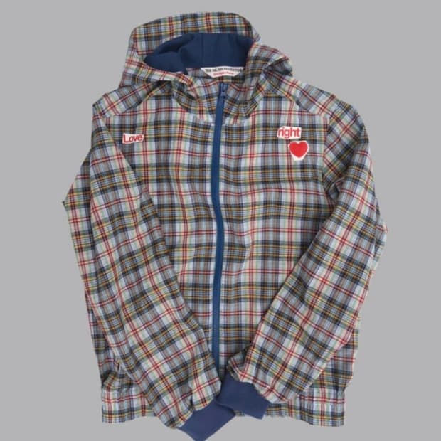 더뮤지엄비지터 체크 자켓