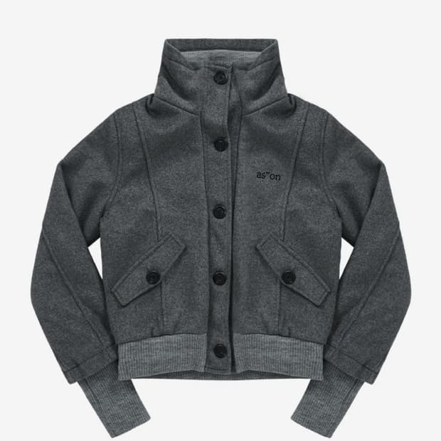 애즈온 DUMBO WOOL JACKET / GRAY