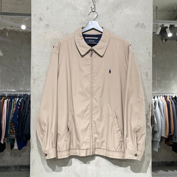 폴로 랄프로렌 베이지 폴리쉘 바이 스윙 자켓