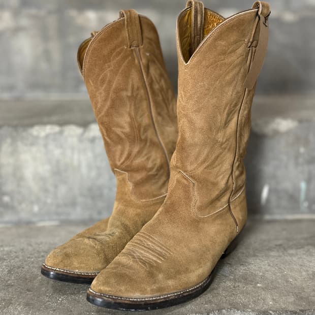 90's USA 노코나 러프아웃 스웨이드 웨스턴 부츠 카우보이 부츠