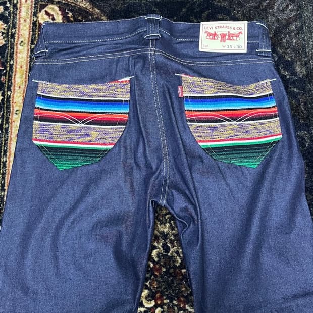 준야와타나베 리바이스 멀티컬러 포켓 데님 M