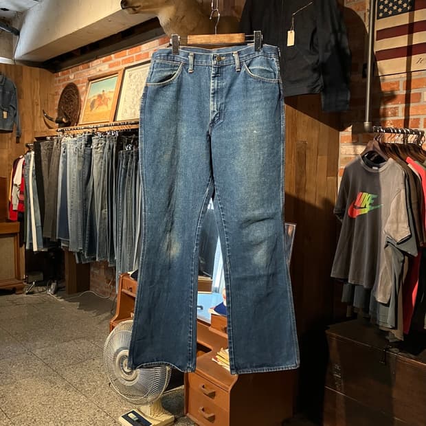 70s USA 빈티지 랭글러 부츠컷 데님 팬츠