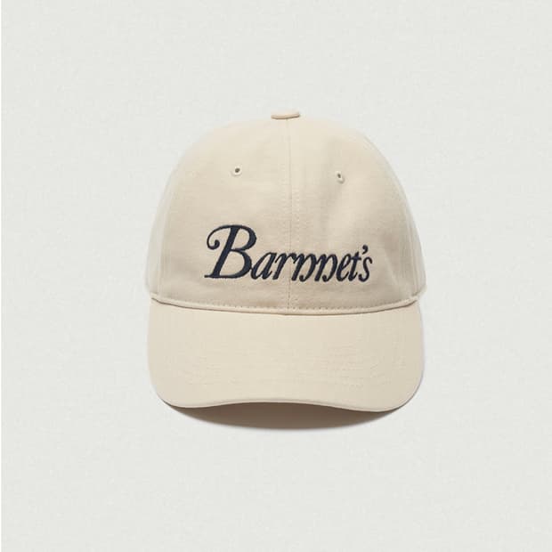 더바넷 로고 볼캡 베이지