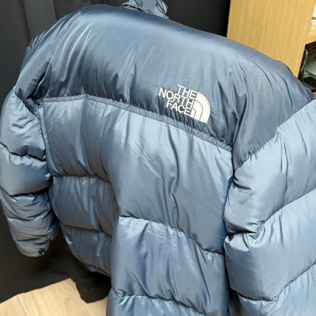[L] 노스페이스 1996 레트로 눕시 700 해외판 애쉬 블루 숏패딩