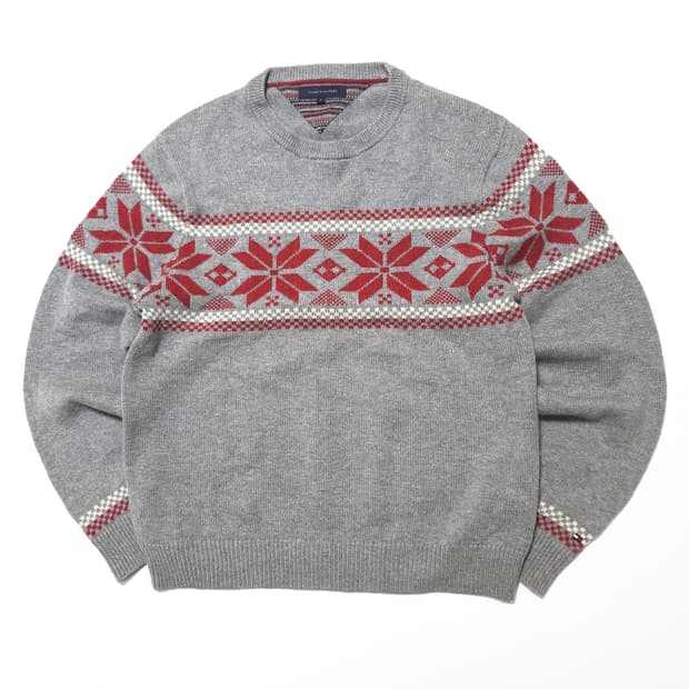 타미힐피거 노르딕 울 니트 스웨터