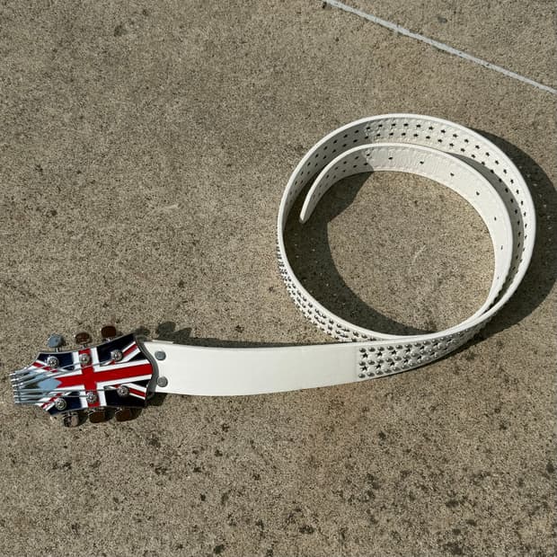 빈티지 펑크 UK 스터드 벨트