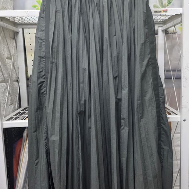 더캐시미어 밴딩 스커트 26~28 플리츠 주름 롱스커트 WM71