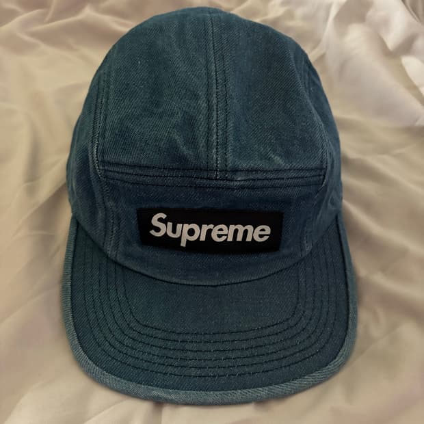 슈프림 워시드 치노 트윌 캠프캡 데님