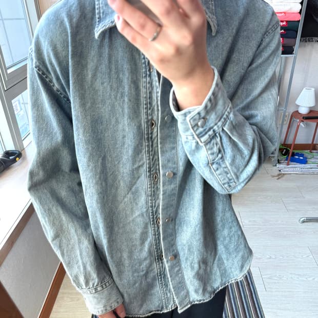솔리드옴므 데님 셔츠 자켓