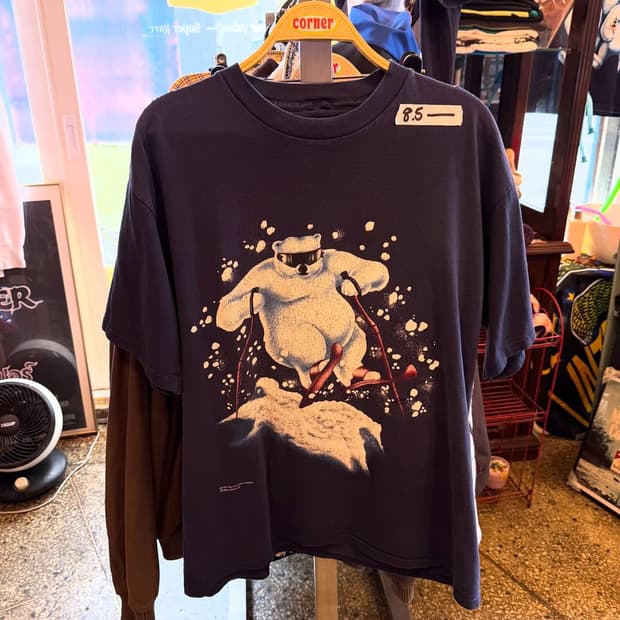 🎿 Coca-Cola 빈티지 폴라베어 스키 티셔츠 (1995년)