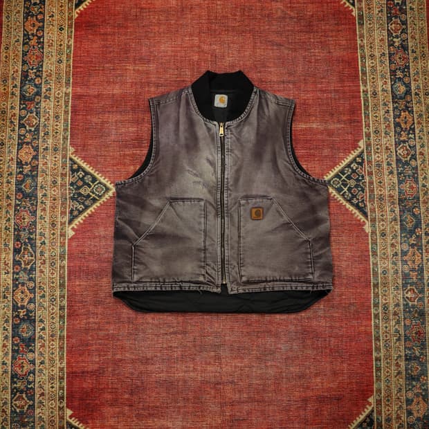 빈티지 칼하트 페이딩 워크 베스트 판매