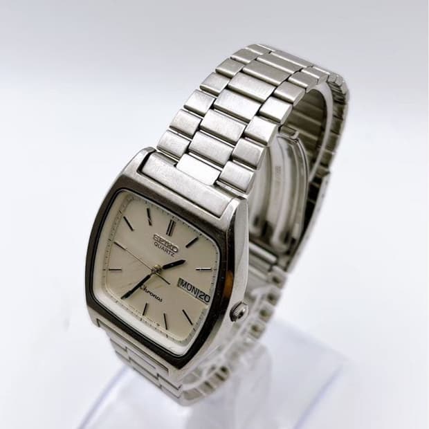 Seiko 세이코 쿼츠 Chronos 스퀘어 Day-Date