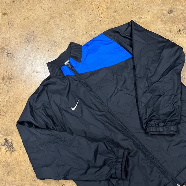 [정품/L] 나이키 블랙 블루 바람막이 자켓 b8