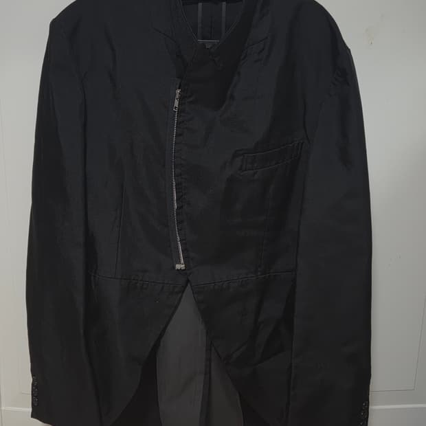 Comme des garcons homme plus 사선 지퍼 자켓
