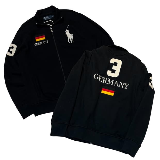 폴로 랄프로렌 빅포니 치프키프 독일 집업 져지 블랙