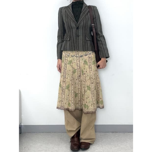 빈티지 실크 스커트