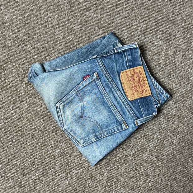 [실측 약 28] 리바이스 501 66후기 셀비지 데님 팬츠