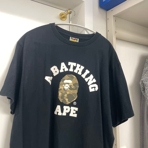 베이프 카모 반팔 XL