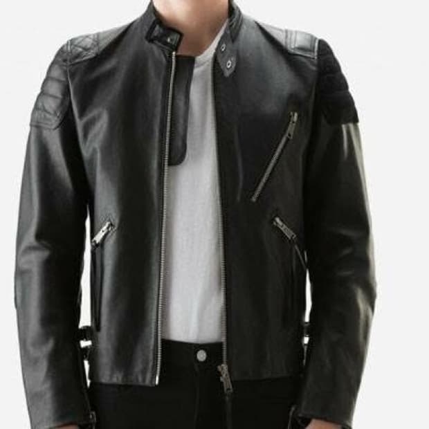 아크네 스튜디오 레더 바이커 자켓