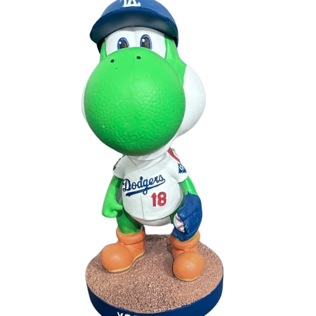 뉴 닌텐도 요시 x 야마모토 요시노부 LA 다저스 컬렉터블 버블헤드