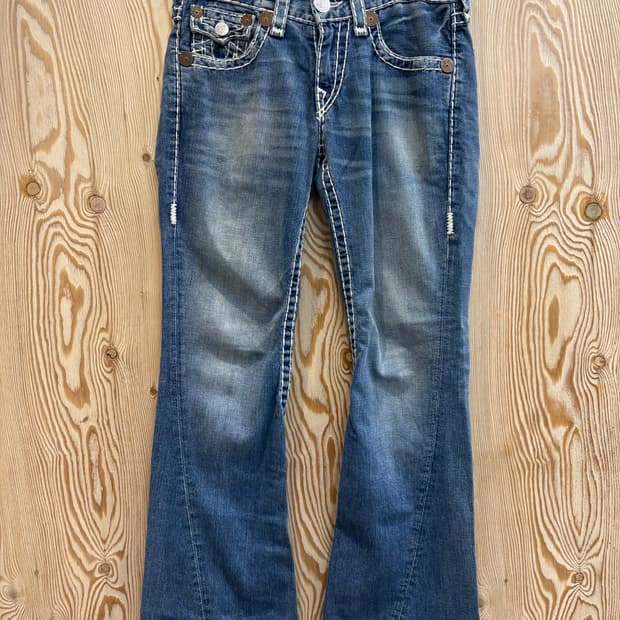 트루릴리젼 스티치 데님팬츠