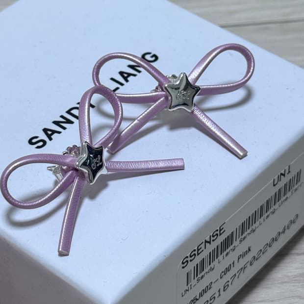 샌디리앙 우메 귀걸이 핑크 