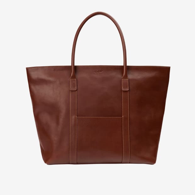 유니페어 에센셜 레더 토트백 tan