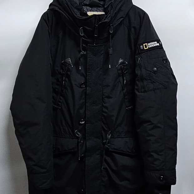 내셔널지오그래픽 블루웨일 구스패딩 XL