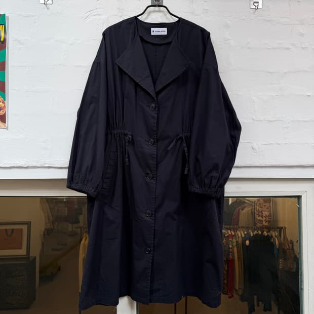 Global Work 블랙 여성 롱 코트 원피스 F