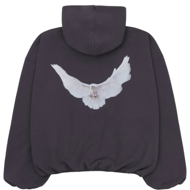 이지 갭 발렌시아가 도브 후디 다크그레이