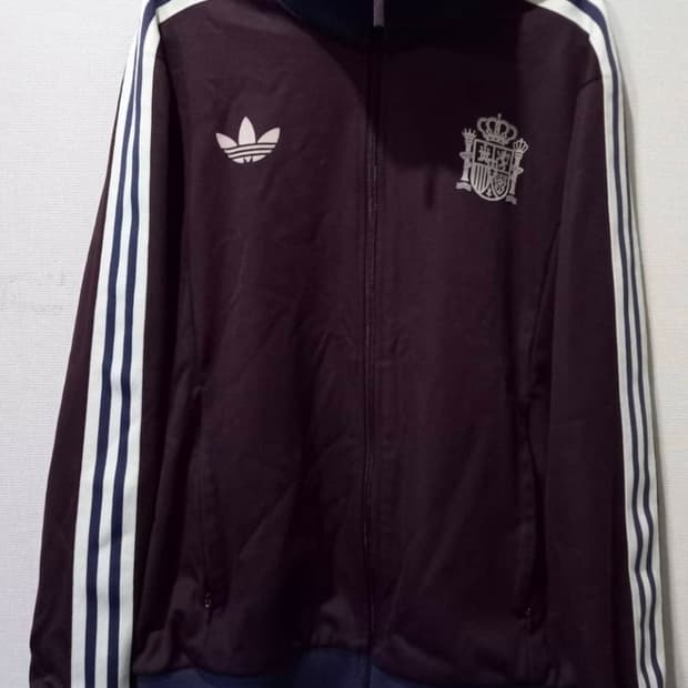 아디다스 스페인 베켄바우어 마룬 트랙탑 져지집업 105 / XL