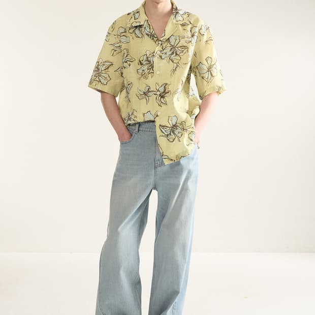 시스템옴므 트위스트 와이드 팬츠 한섬