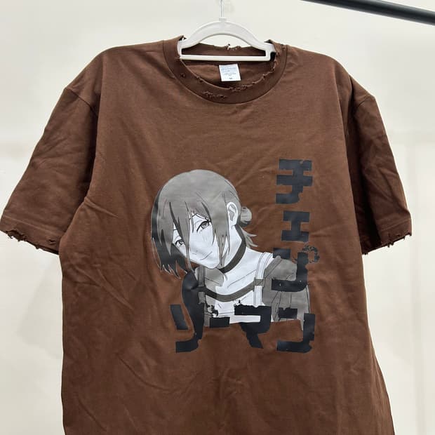 체인소맨 레제 디스트로이드 티셔츠