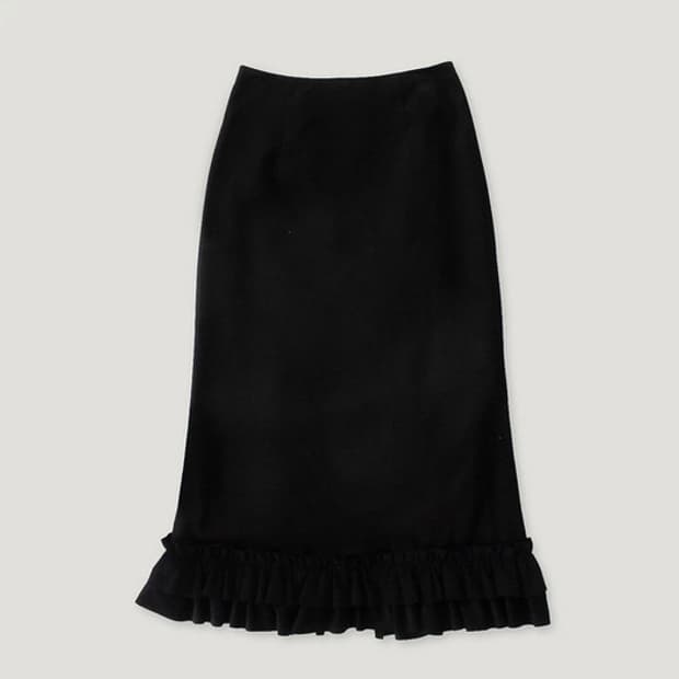 fletta Cotton Mermaid Skirt_Black 