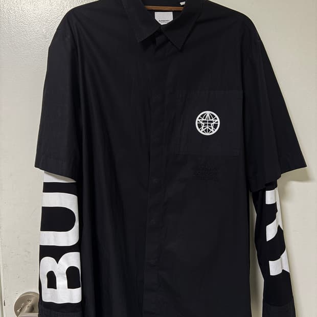 버버리 더블 레이어드 셔츠