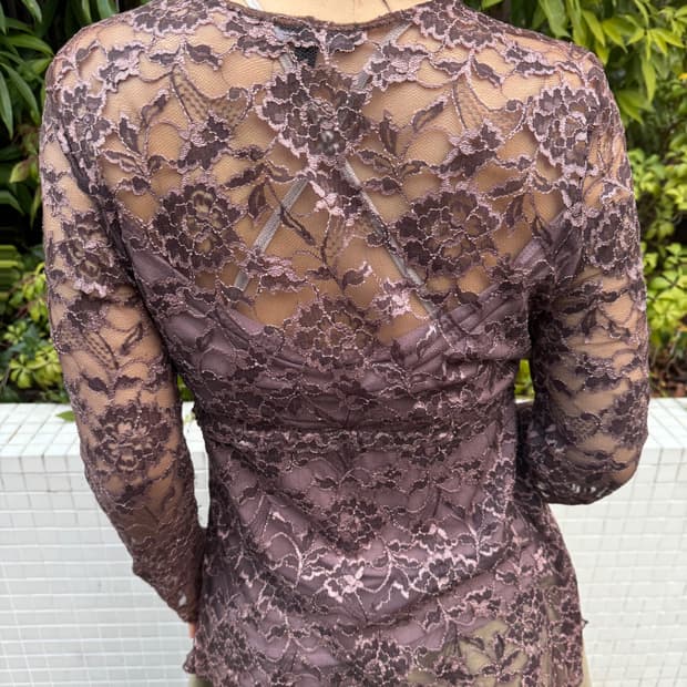 vintage lace pattern top