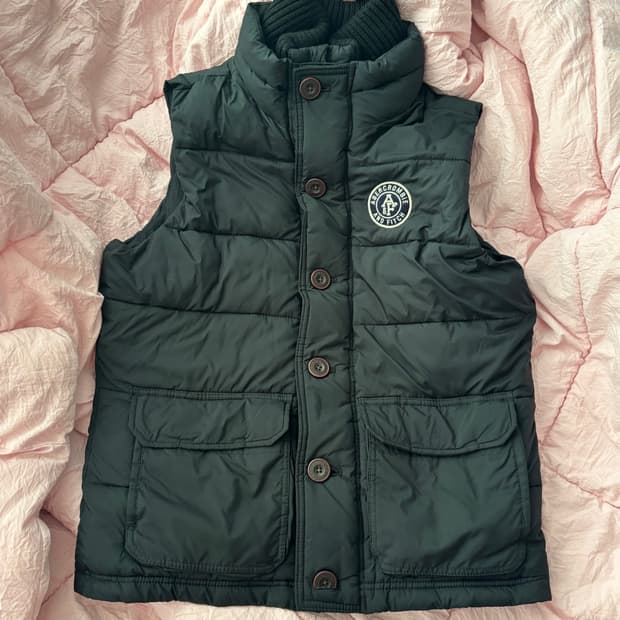 아베크롬비 빈티지 다운 패딩 베스트 조끼 