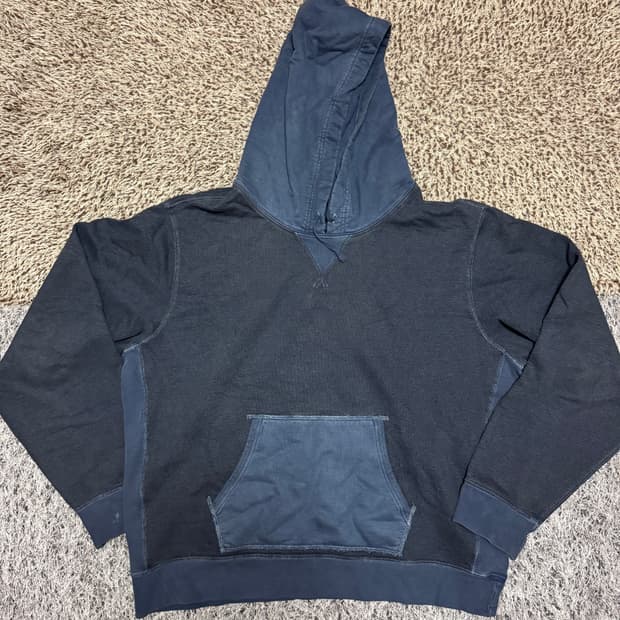 RRL 가먼트 다이 프렌치 테리 후디 XXL