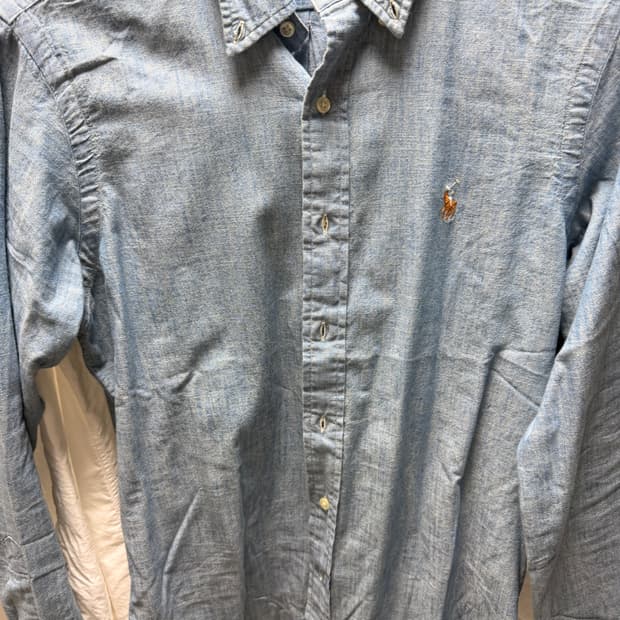 폴로랄프로렌 클래식핏 셔츠S95(샴브레이,화이트 일괄)