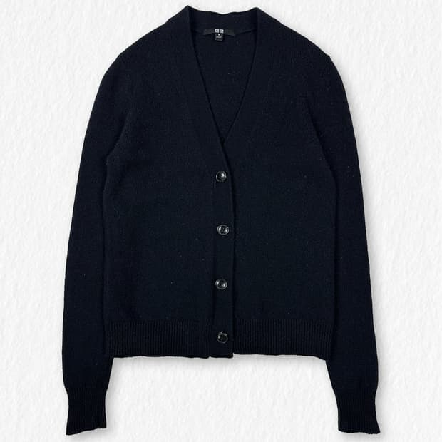 유니클로 가디건 블랙