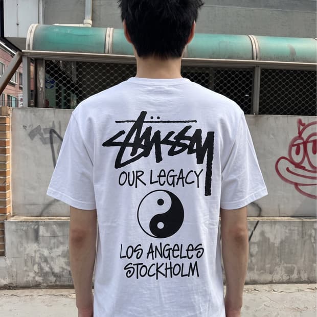 XL/ 스투시X아워레가시 서프맨 티셔츠