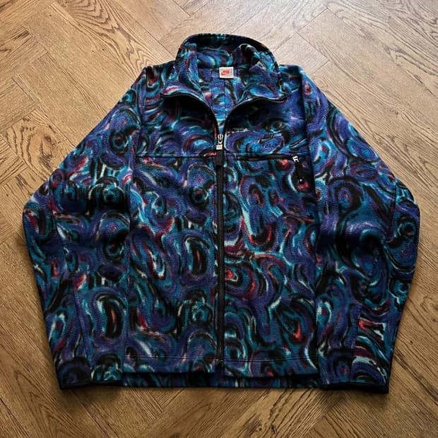 [L]90's 나이키 올드스쿨 집업 플리스