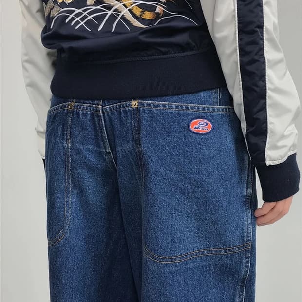 PIKO Y2K Wide Denim Pants