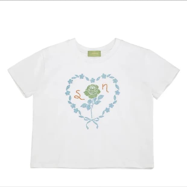 시눈 반팔 GLITTERING ROSIE T-SHIRT
