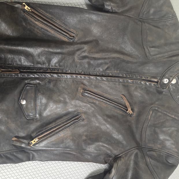 Rrl 슬림모토자켓 S