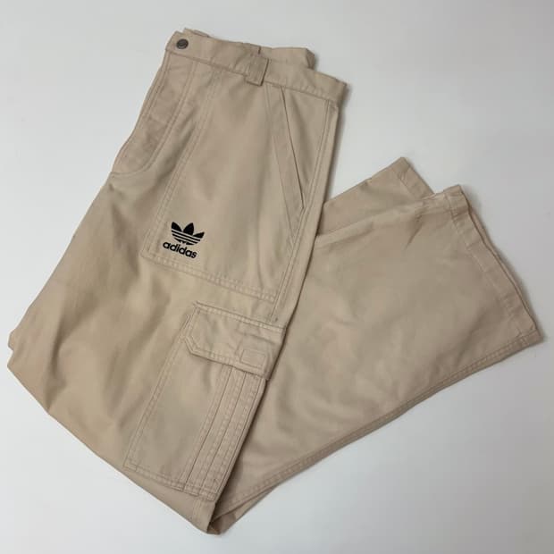 adidas 아디다스 오리지널스 로고 와이드 카고 팬츠