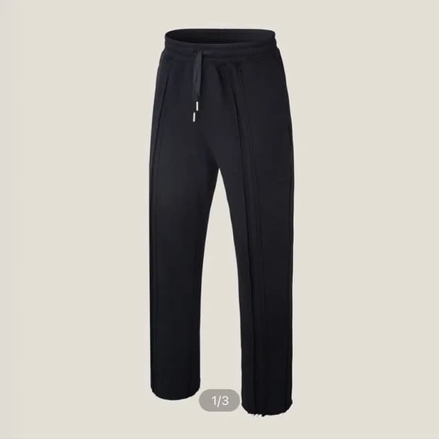 라피나토 에뚜왈 컷팅 라인 세미 와이드 트레이닝 팬츠 50