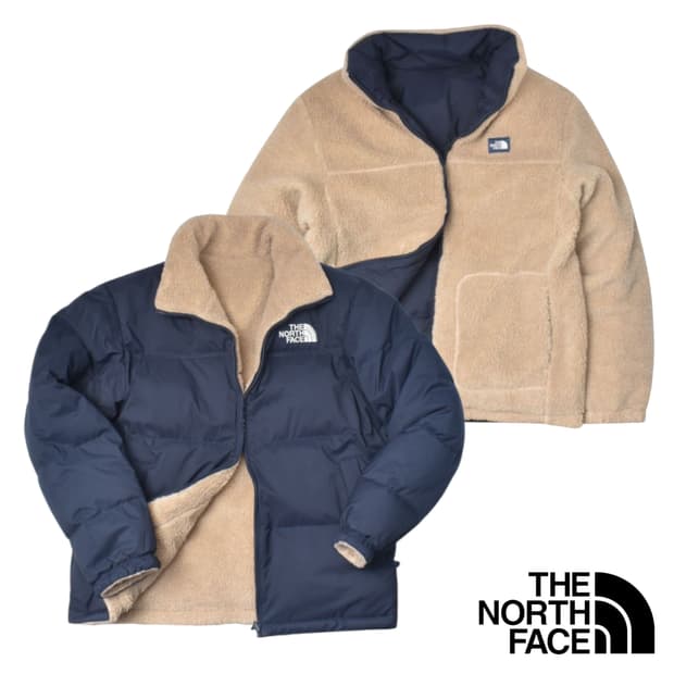 노스페이스 리버시블 쉐르파 양털 양면 패딩 자켓 L