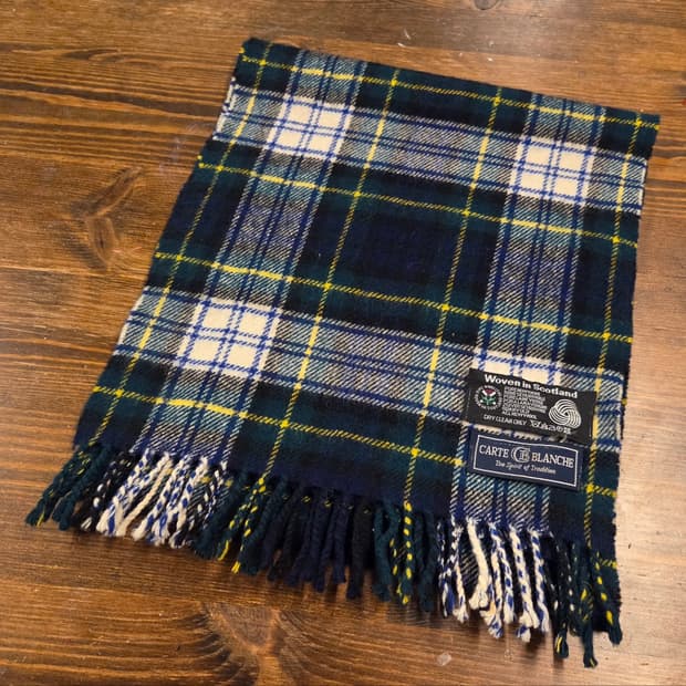 까르트 블랑쉐 타탄체크 머플러